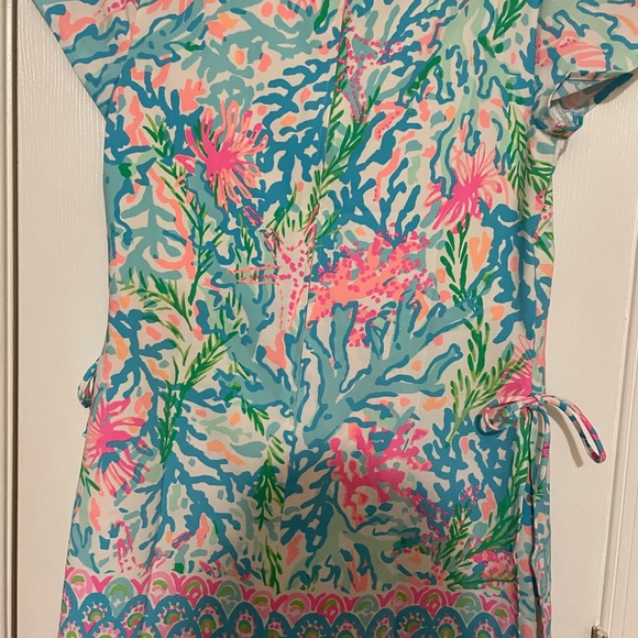 Lilly Pulitzer Blanca Stretch Romper Size 10 - Picture 3 of 4
